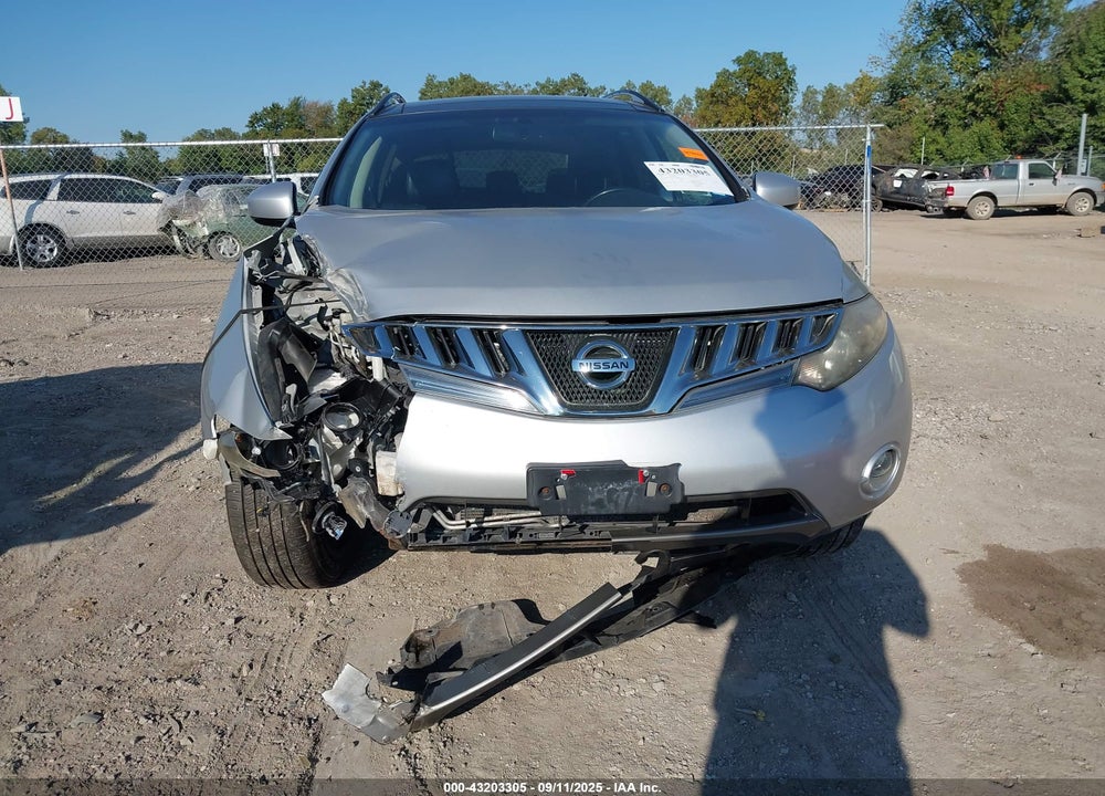 2010 NISSAN MURANO VIN: JN8AZ1MW5AW128980