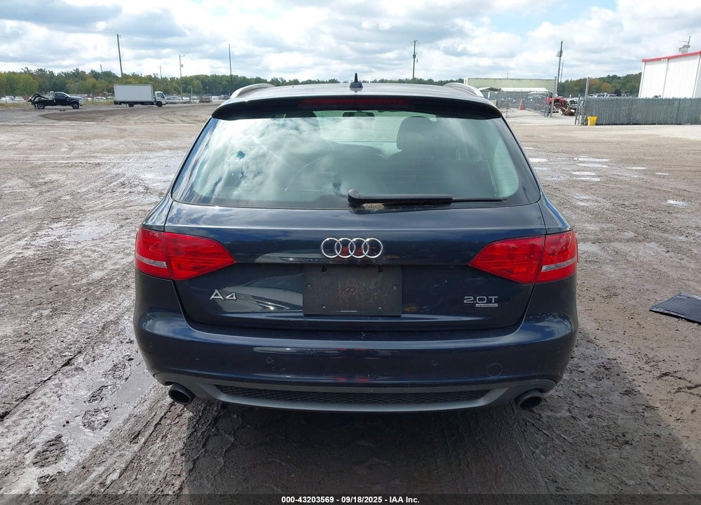 2012 AUDI A4 VIN: WAUWFAFLXCA076563