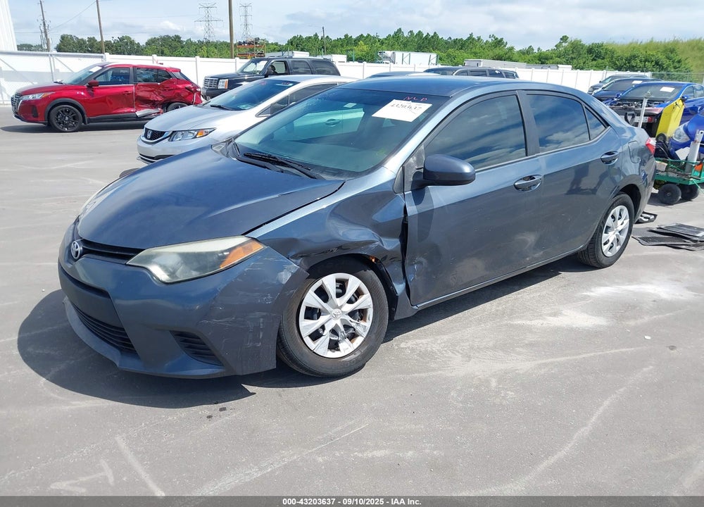 2016 TOYOTA COROLLA VIN: 2T1BURHE2GC542847
