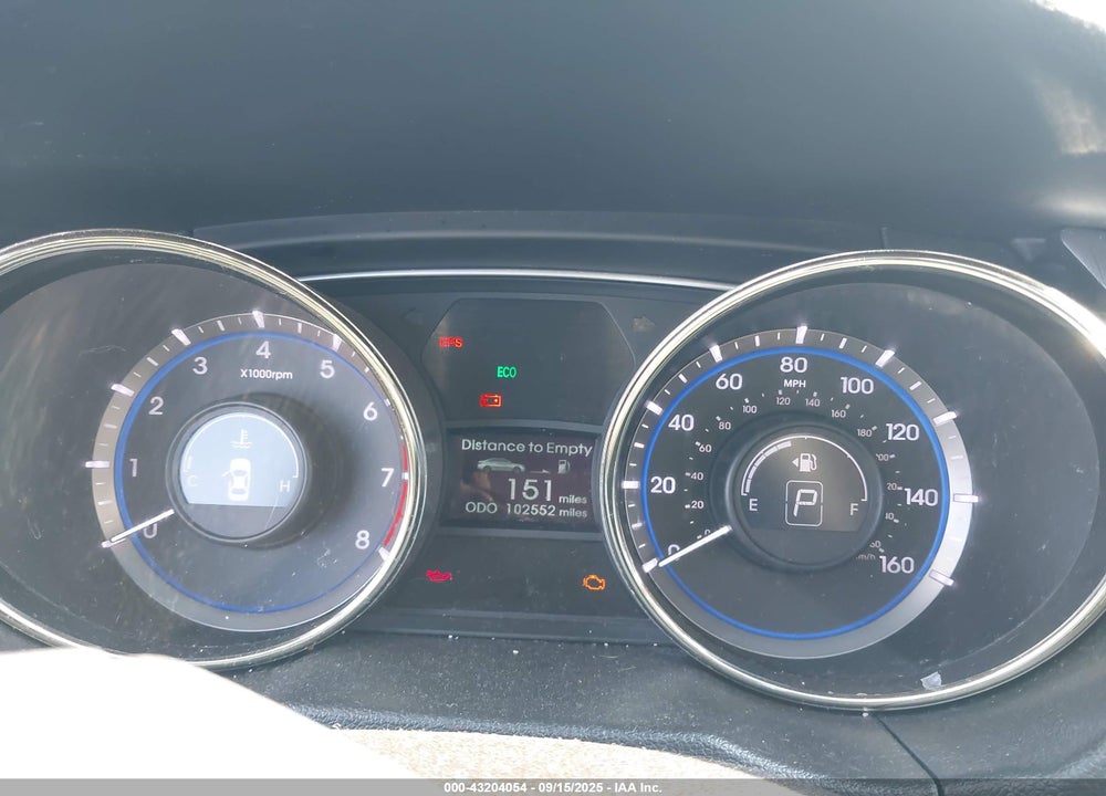 2012 HYUNDAI SONATA VIN: 5NPEB4ACXCH499543