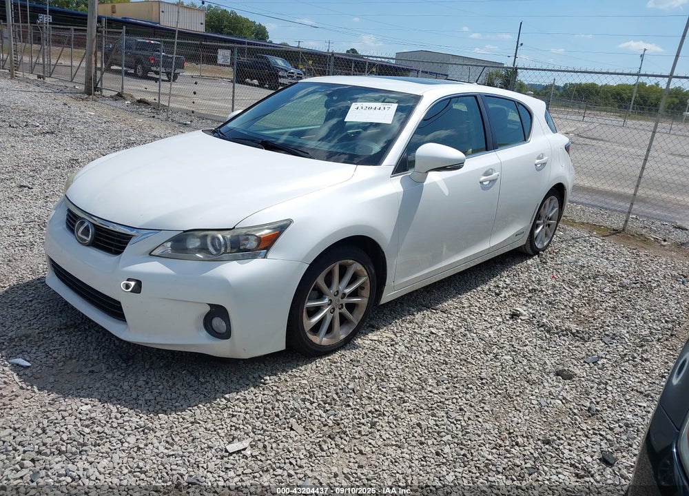 2012 LEXUS CT 200H VIN: JTHKD5BH1C2084270