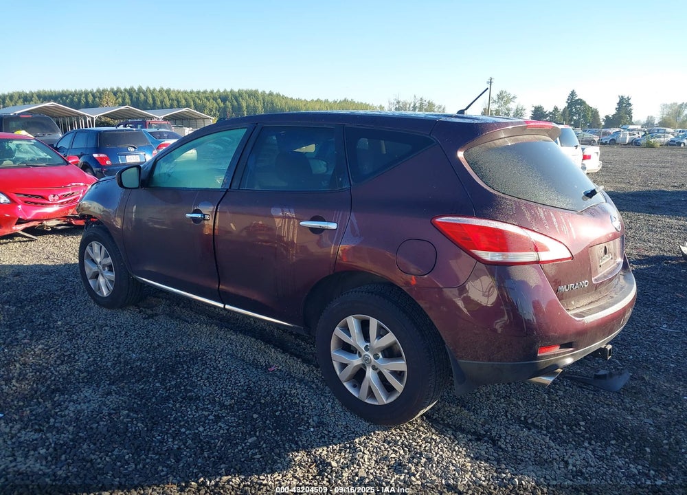 2013 NISSAN MURANO S VIN: JN8AZ1MWXDW323199