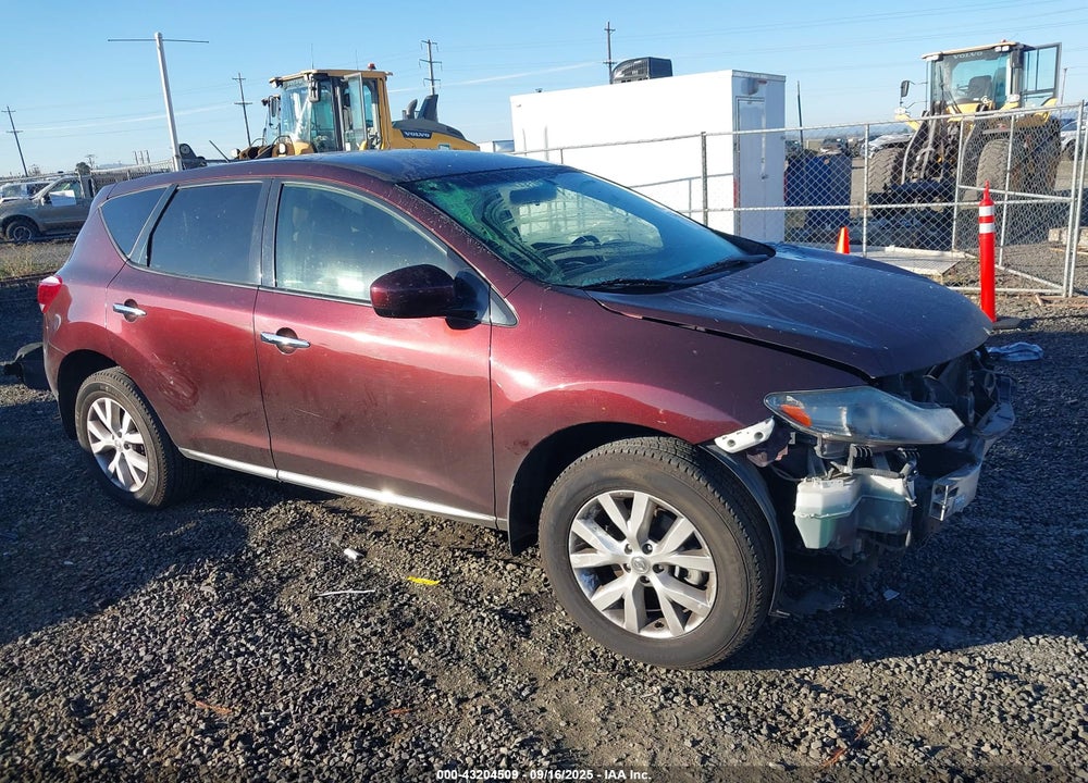 2013 NISSAN MURANO S VIN: JN8AZ1MWXDW323199