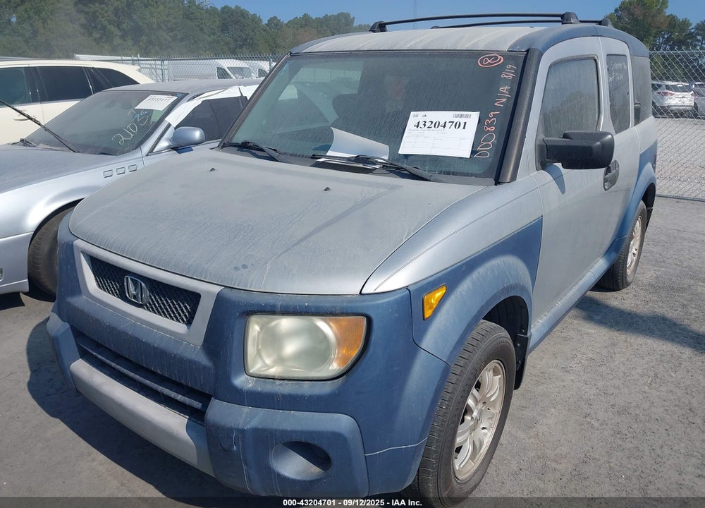 2006 HONDA ELEMENT EX VIN: 5J6YH18686L000839