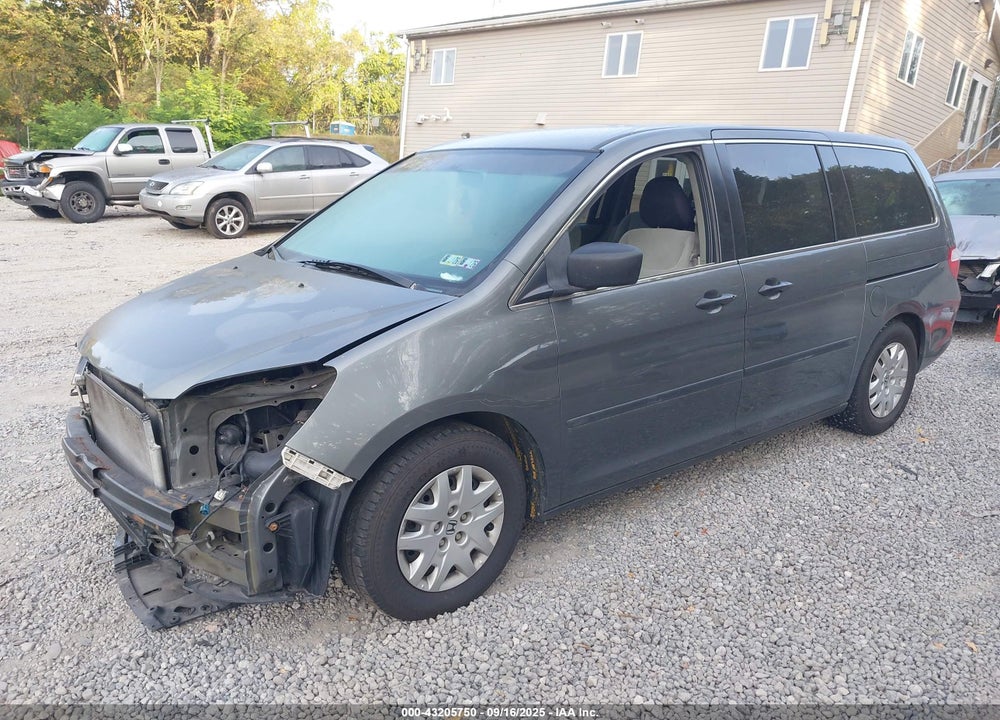 2007 HONDA ODYSSEY LX VIN: 5FNRL38257B004496