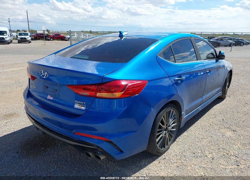2018 HYUNDAI ELANTRA SPORT VIN: KMHD04LB6JU455382