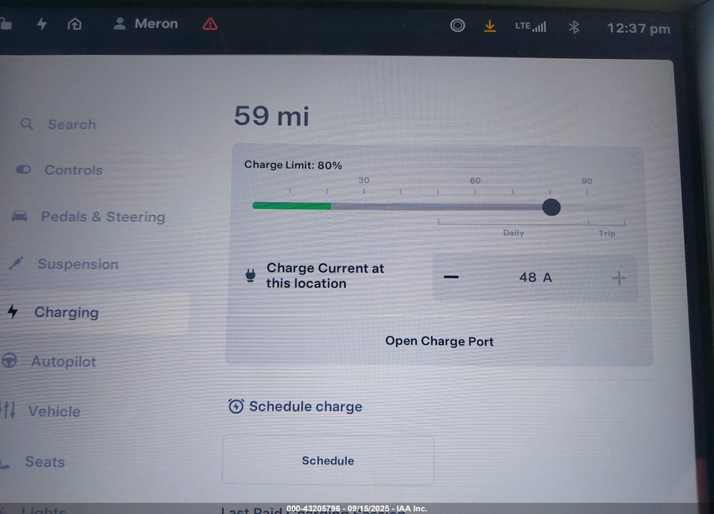 2019 TESLA MODEL X VIN: 5YJXCBE49KF192259