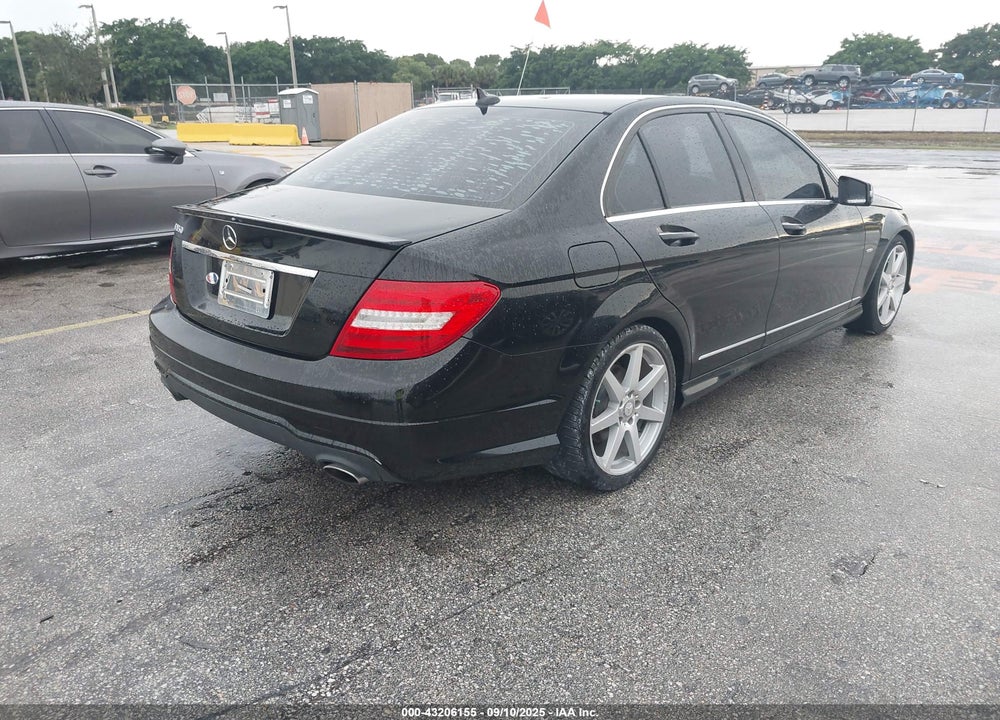 2012 MERCEDES-BENZ C CLASS VIN: WDDGF5HB4CR219789
