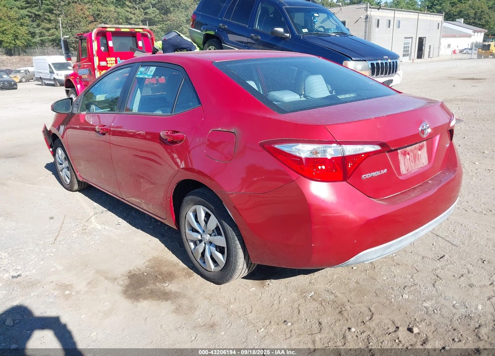 2015 TOYOTA COROLLA VIN: 2T1BURHE7FC242395