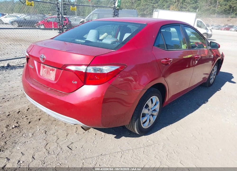 2015 TOYOTA COROLLA VIN: 2T1BURHE7FC242395