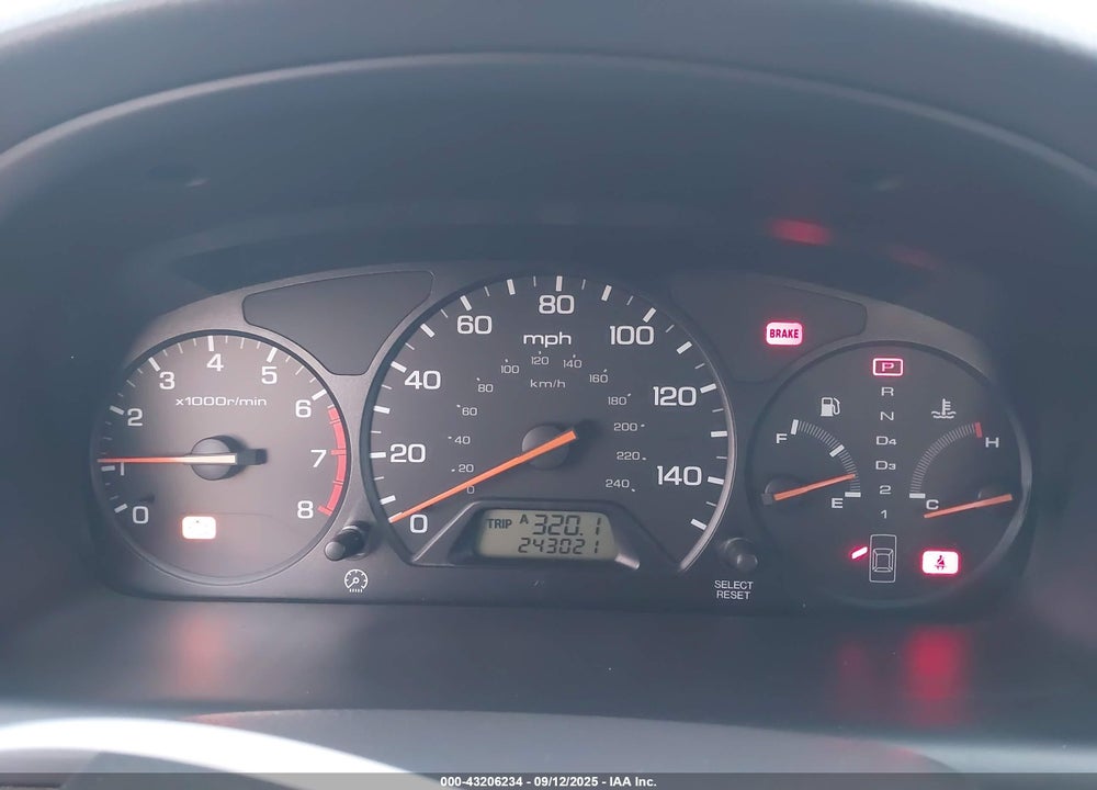 2002 HONDA ACCORD 2.3 EX VIN: JHMCG66092C013154