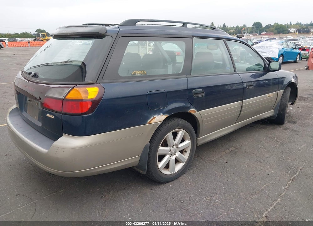 2001 SUBARU OUTBACK VIN: 4S3BH665817616674