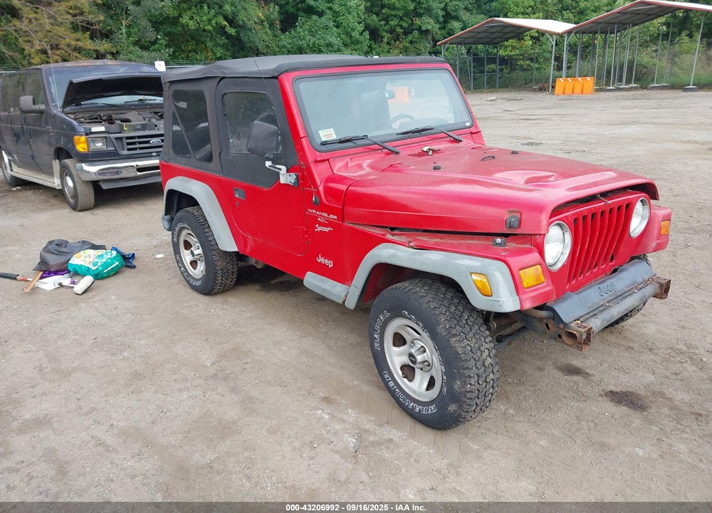 2001 JEEP WRANGLER SPORT VIN: 1J4FA49S81P313805