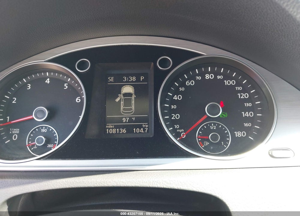 2013 VOLKSWAGEN CC VIN: WVWBP7ANXDE510145
