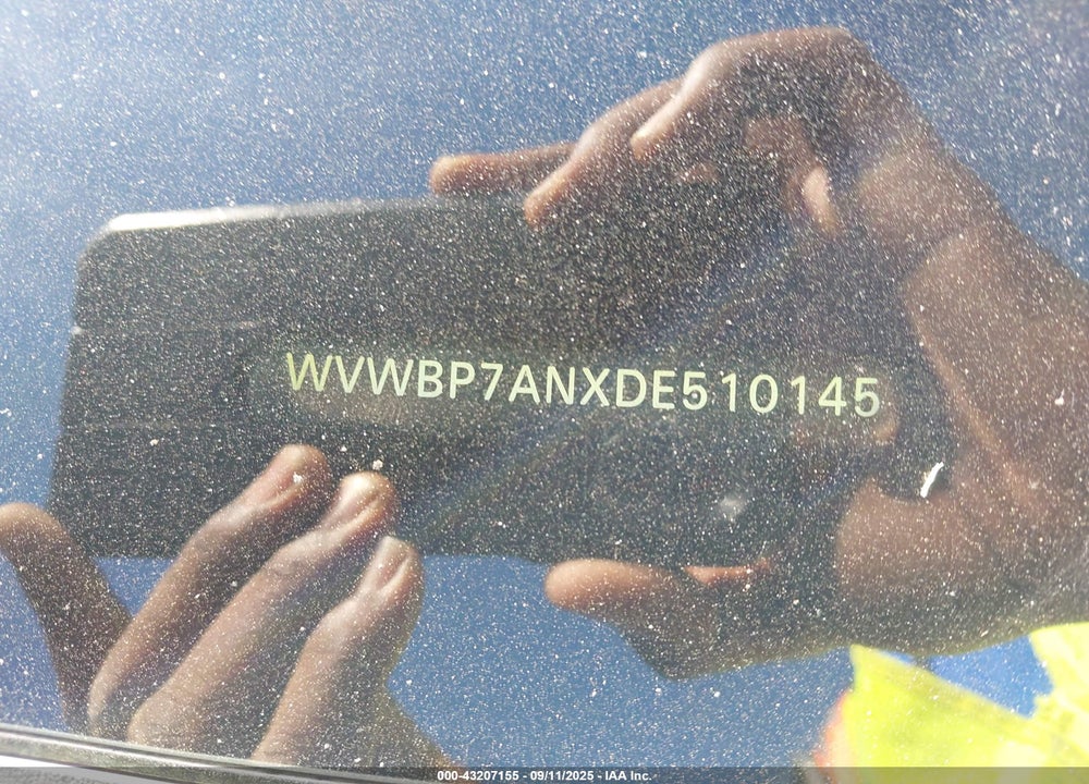 2013 VOLKSWAGEN CC VIN: WVWBP7ANXDE510145