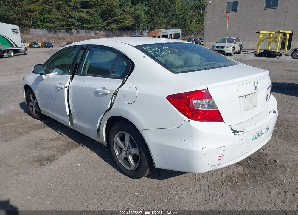 2012 HONDA CIVIC NATURAL GAS VIN: 19XFB5F55CE000222