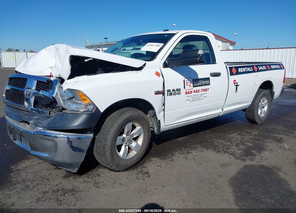 2018 RAM 1500 TRADESMAN 4X2 8' BOX VIN: 3C6JR6DT2JG162850