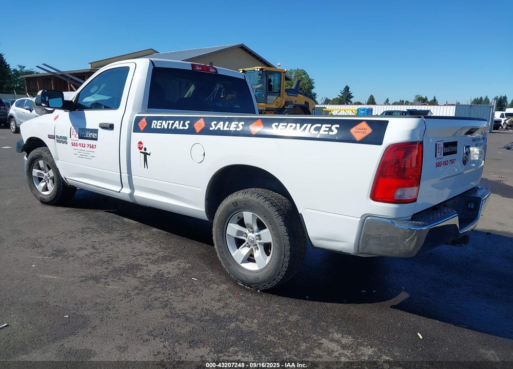 2018 RAM 1500 TRADESMAN 4X2 8' BOX VIN: 3C6JR6DT2JG162850