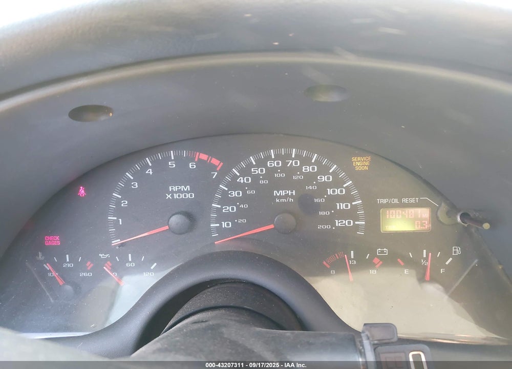 1999 CHEVROLET CAMARO VIN: 2G1FP22K4X2114021