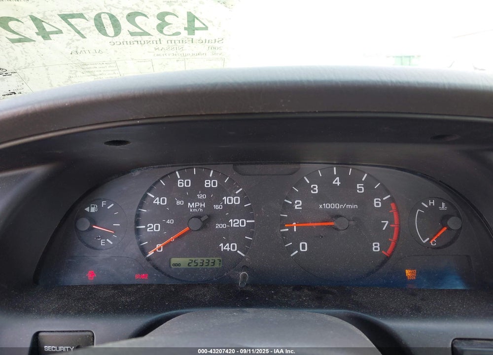 2001 NISSAN ALTIMA GXE VIN: 1N4DL01D21C171283