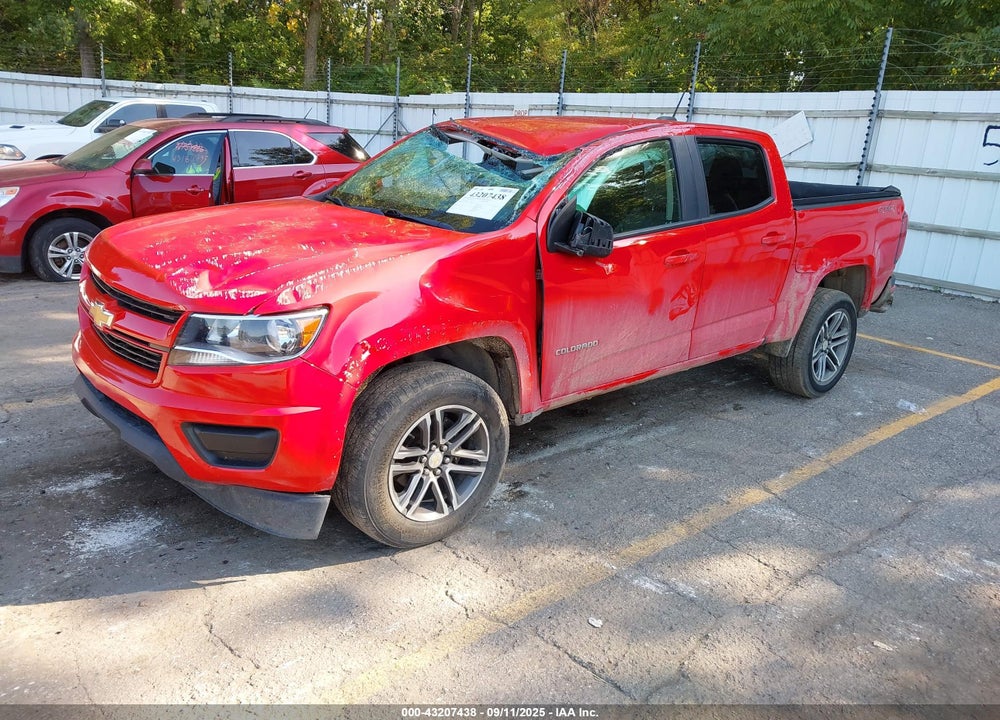 2020 CHEVROLET COLORADO 4WD SHORT BOX WT VIN: 1GCGTBENXL1102670
