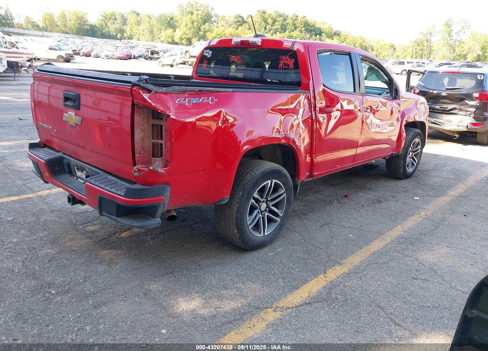 2020 CHEVROLET COLORADO 4WD SHORT BOX WT VIN: 1GCGTBENXL1102670