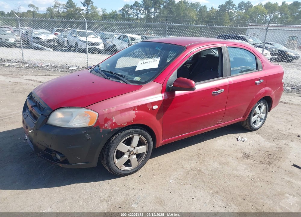 2008 CHEVROLET AVEO LT VIN: KL1TG56638B189378