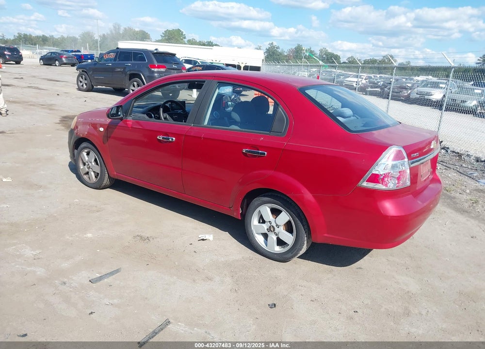 2008 CHEVROLET AVEO LT VIN: KL1TG56638B189378