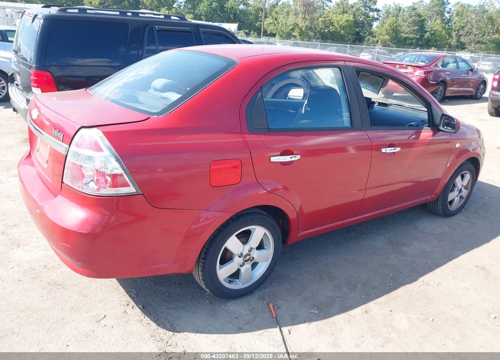 2008 CHEVROLET AVEO LT VIN: KL1TG56638B189378