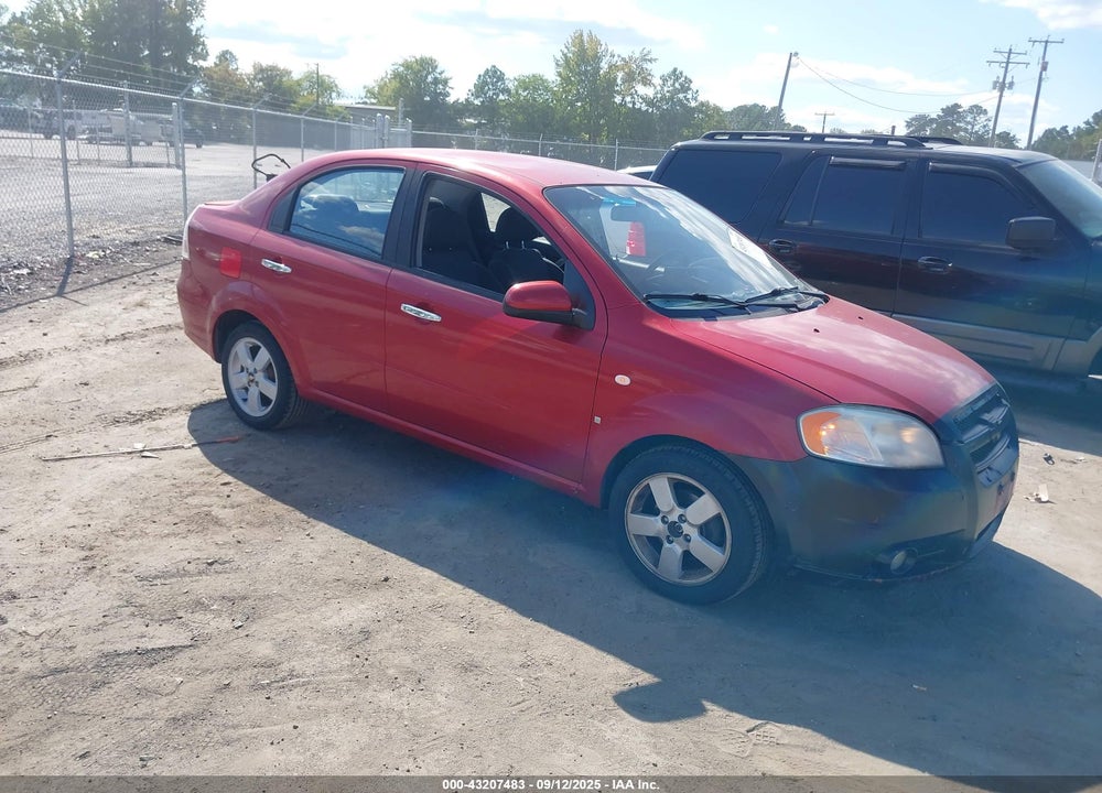 2008 CHEVROLET AVEO LT VIN: KL1TG56638B189378