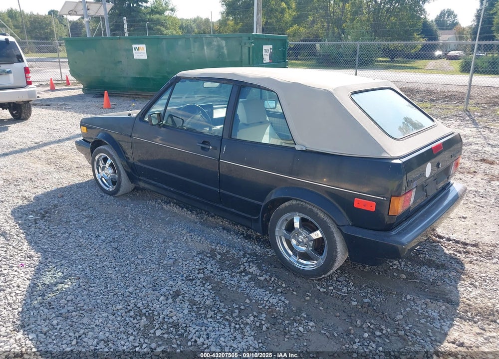1992 VOLKSWAGEN CABRIOLET VIN: WVWCB5158NK009944