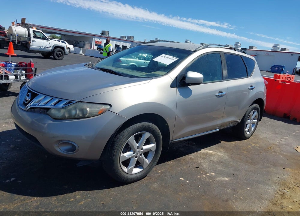 2009 NISSAN MURANO S VIN: JN8AZ18U99W006742