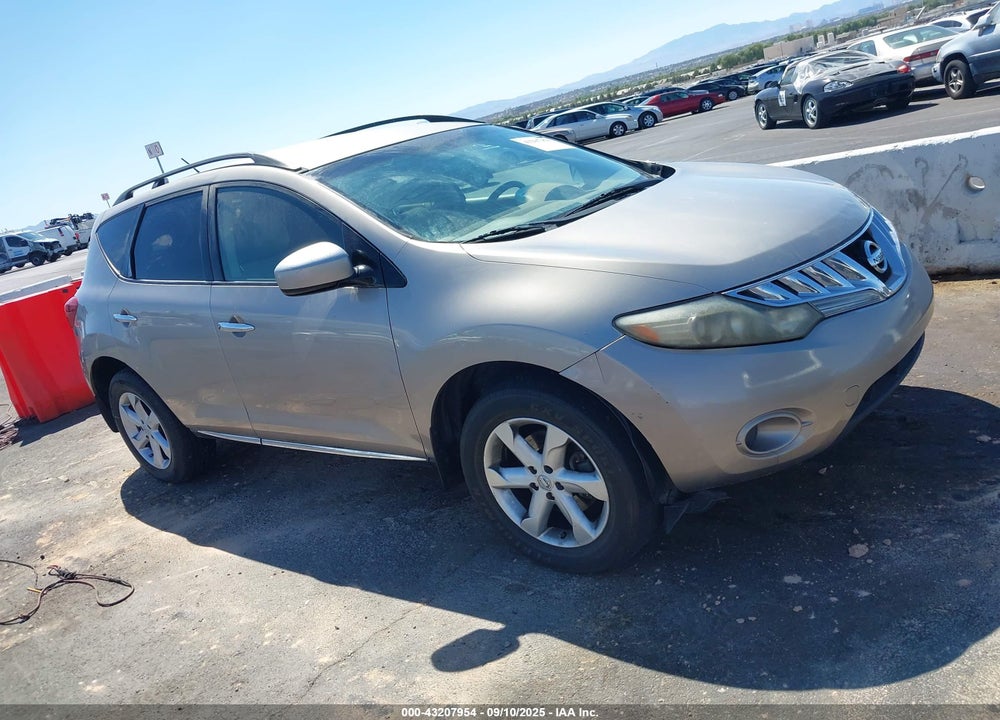 2009 NISSAN MURANO S VIN: JN8AZ18U99W006742