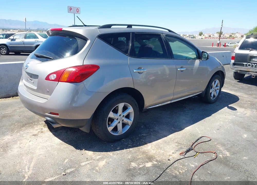 2009 NISSAN MURANO S VIN: JN8AZ18U99W006742