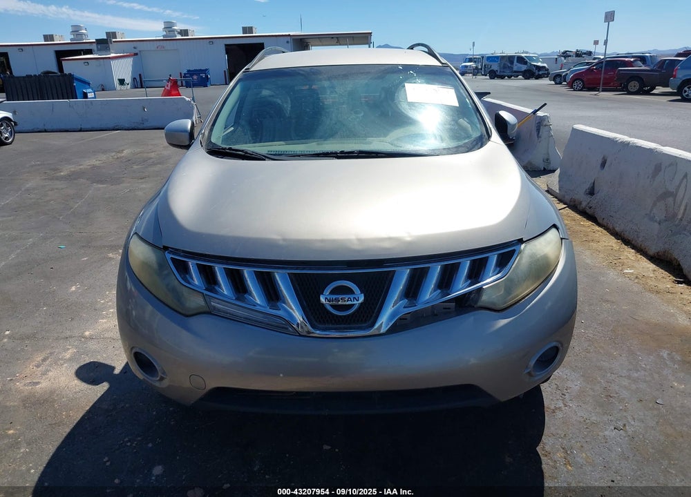 2009 NISSAN MURANO S VIN: JN8AZ18U99W006742