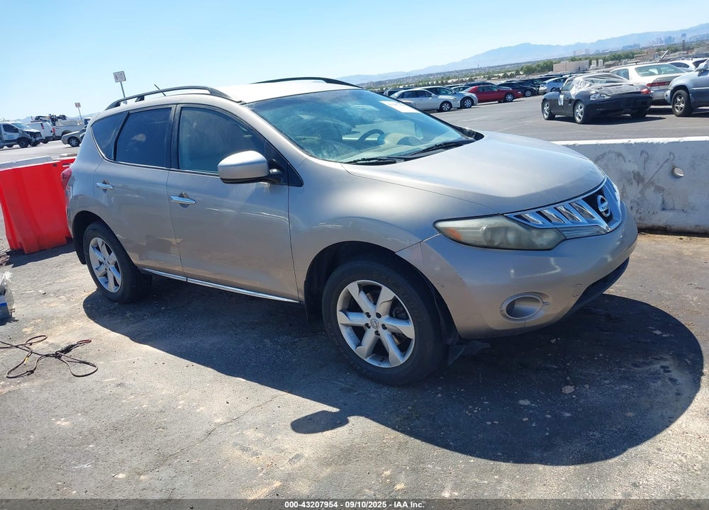 2009 NISSAN MURANO S VIN: JN8AZ18U99W006742