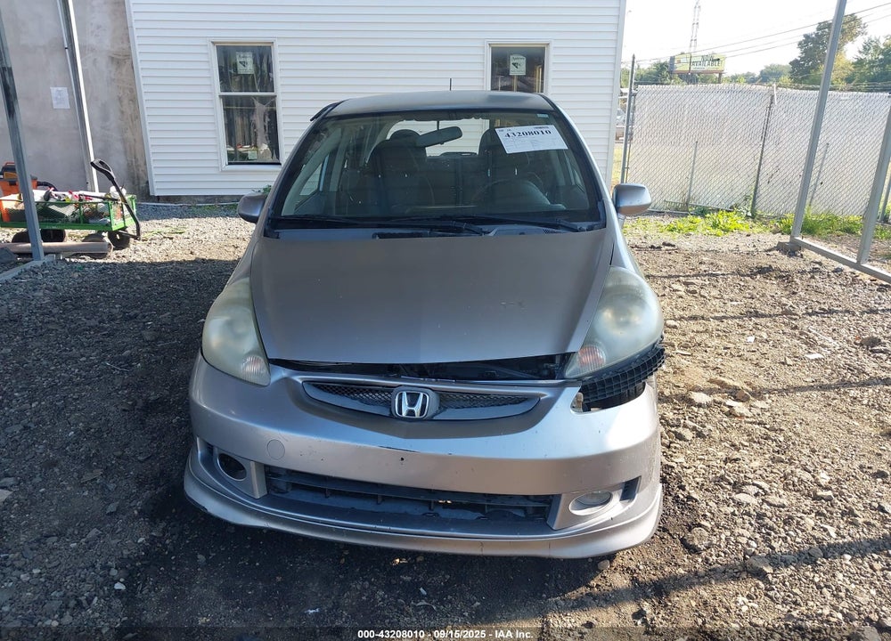 2007 HONDA FIT SPORT VIN: JHMGD38677S057239