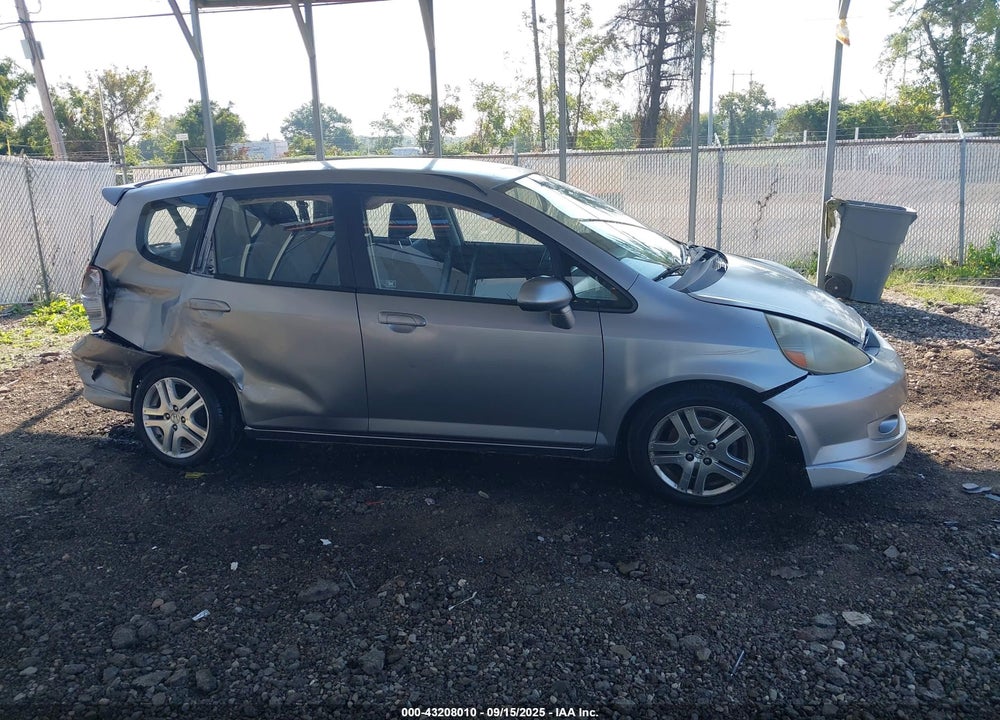2007 HONDA FIT SPORT VIN: JHMGD38677S057239