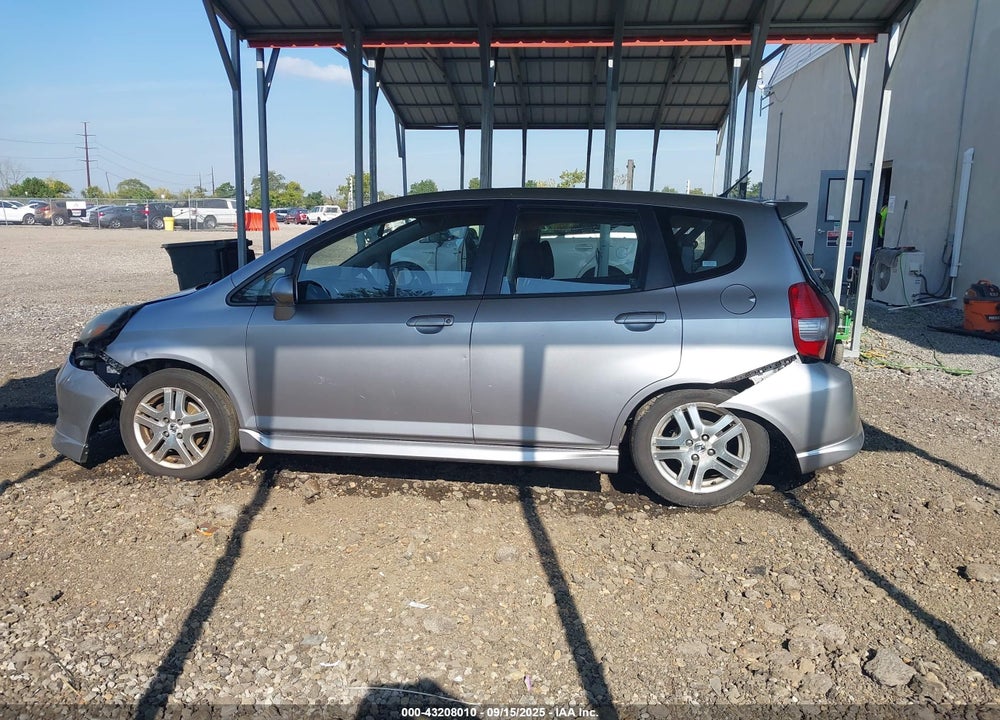 2007 HONDA FIT SPORT VIN: JHMGD38677S057239
