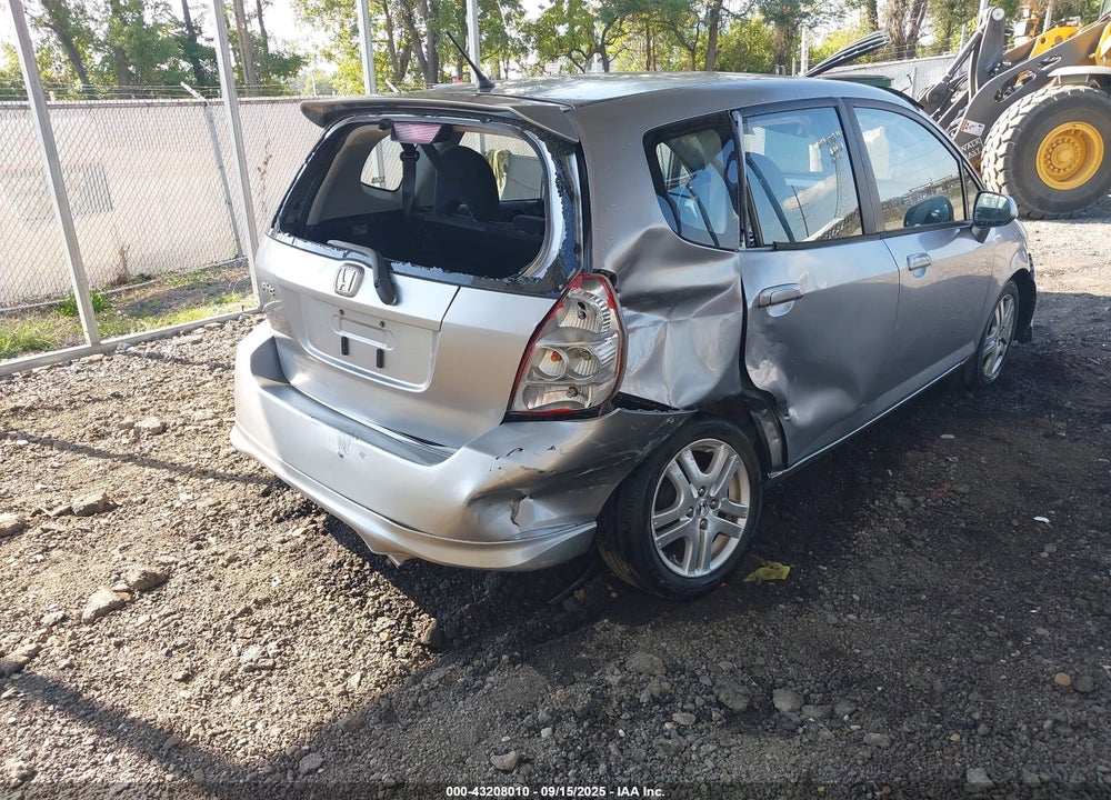 2007 HONDA FIT SPORT VIN: JHMGD38677S057239