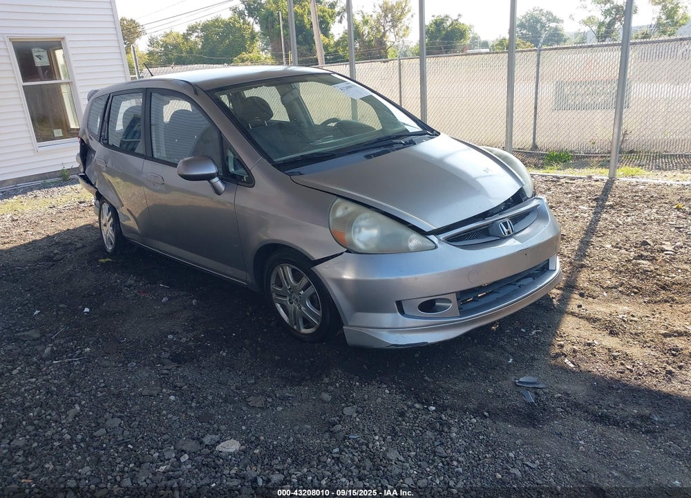 2007 HONDA FIT SPORT VIN: JHMGD38677S057239