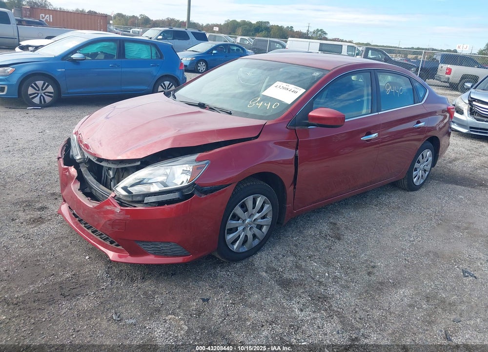 2016 NISSAN SENTRA SV VIN: 3N1AB7AP5GY239436