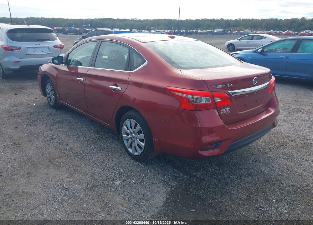 2016 NISSAN SENTRA SV VIN: 3N1AB7AP5GY239436