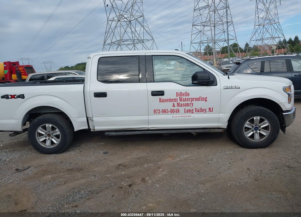 2017 FORD F-150 VIN: 1FTEW1E82HFB46322
