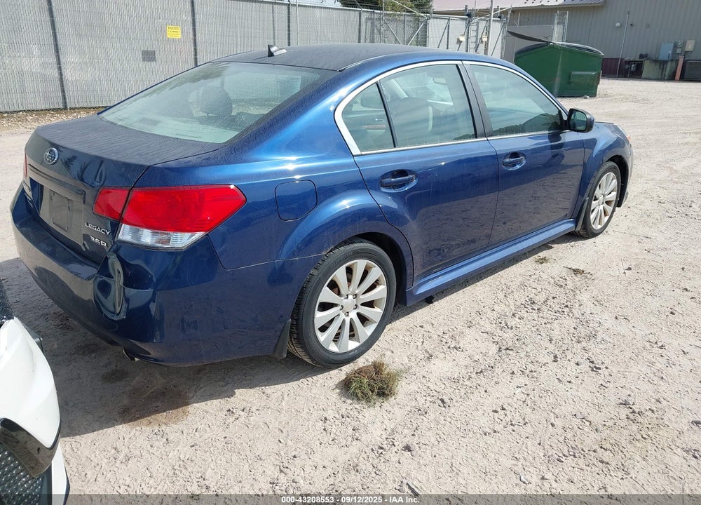 2011 SUBARU LEGACY 3.6R LIMITED VIN: 4S3BMEL68B2241693