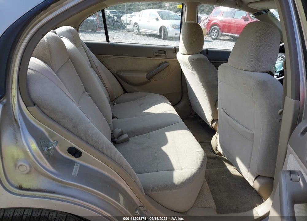 2001 HONDA CIVIC EX VIN: 1HGES26701L047885