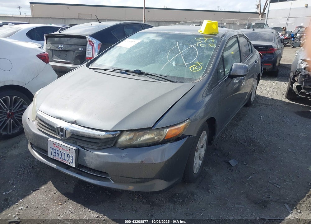 2012 HONDA CIVIC VIN: 19XFB2F54CE379275