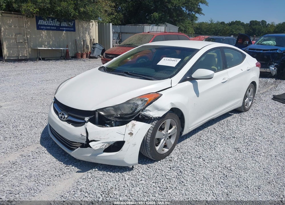 2013 HYUNDAI ELANTRA GLS VIN: 5NPDH4AE1DH237391