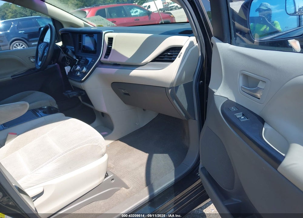2015 TOYOTA SIENNA LE 8 PASSENGER VIN: 5TDKK3DC9FS555415