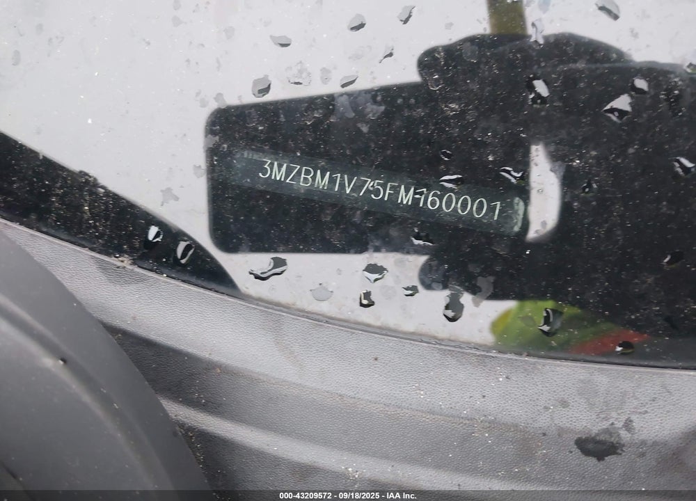 2015 MAZDA 3 VIN: 3MZBM1V75FM160001